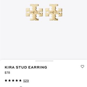 Tory Burch Kira stud earrings. Gold.